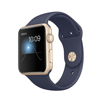 Apple Watch Sport Gold Case Midnight Blue 42mm